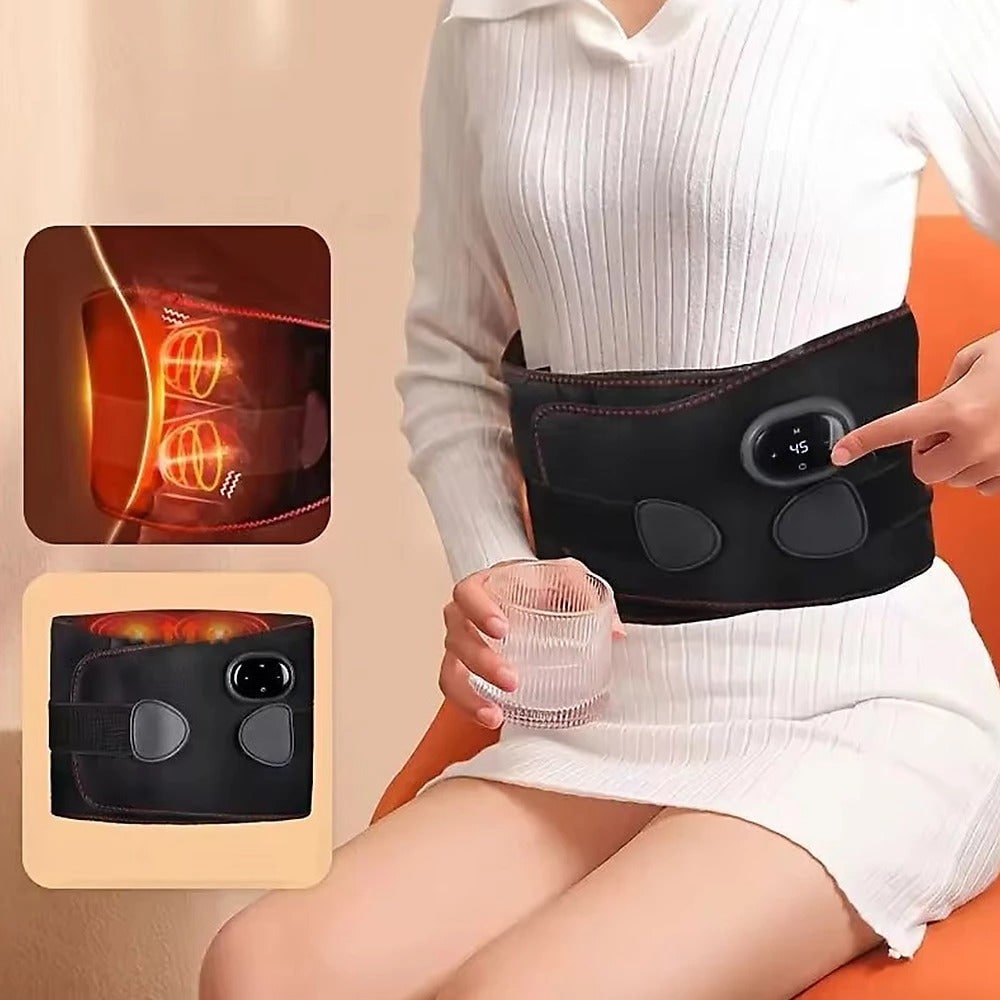 Rechargeable Infrared Heating Belt with Massage Functionality