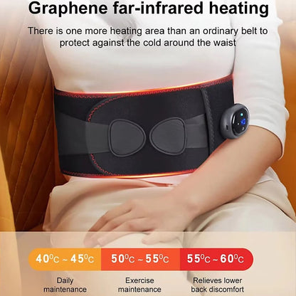 Rechargeable Infrared Heating Belt with Massage Functionality