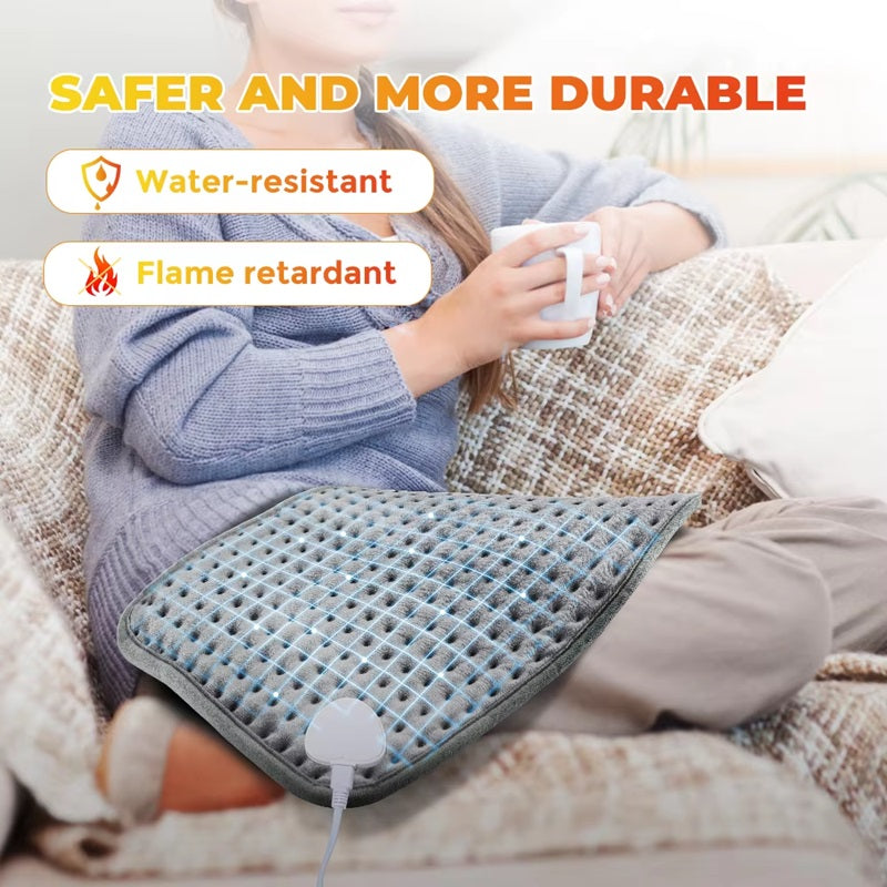 Adjustable Temperature Electric Heating Pad with Timer Function