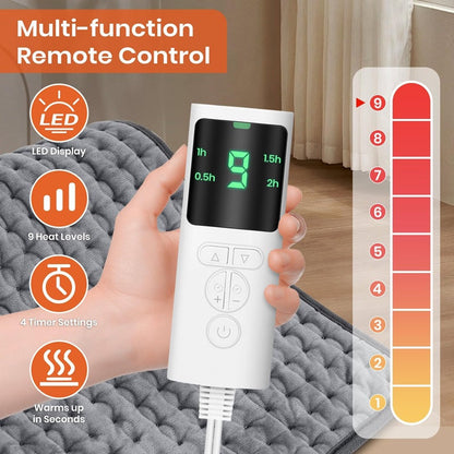 Adjustable Temperature Electric Heating Pad with Timer Function