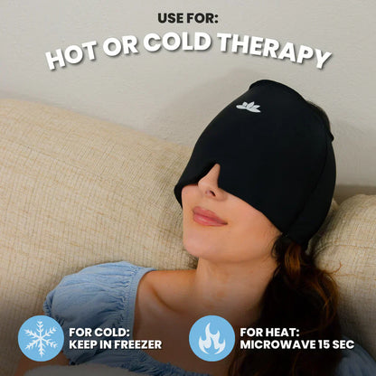 Warm and Cold Therapy Mask for Instant Migraine and Headache Relief
