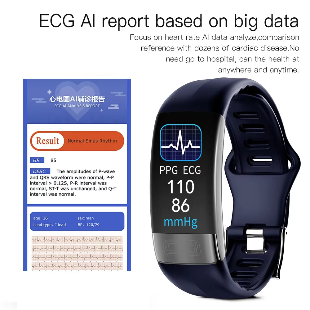 Multi-Function Hexagonal Smart Watch