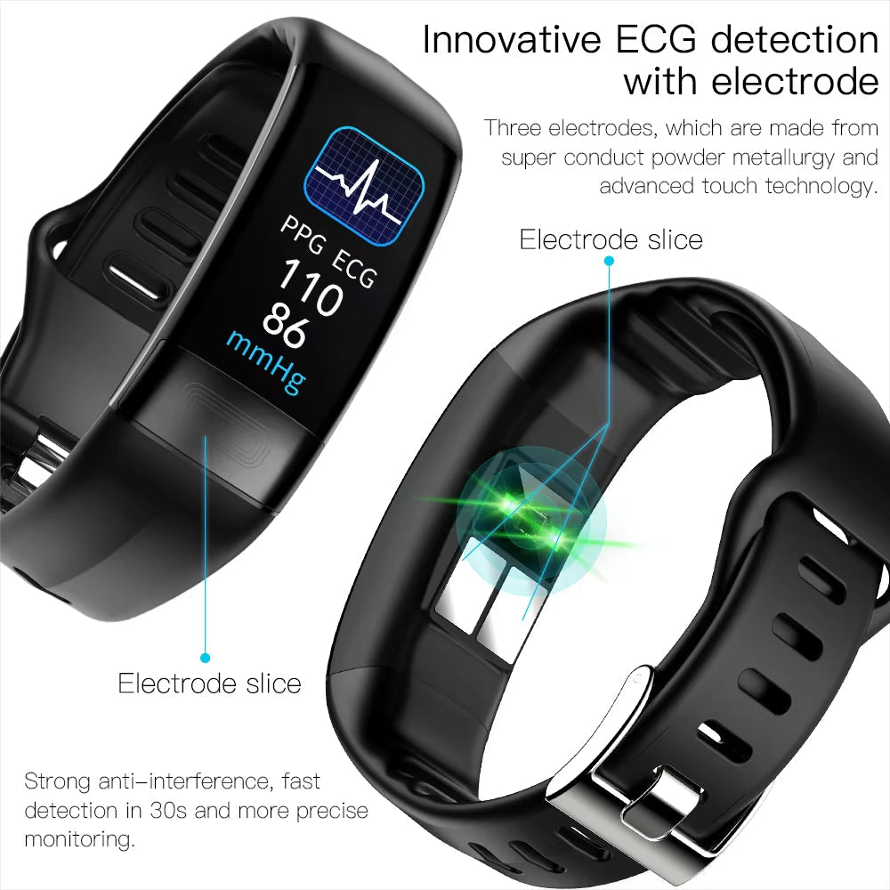 Heart Rate Monitor Watch with Hexagonal Design