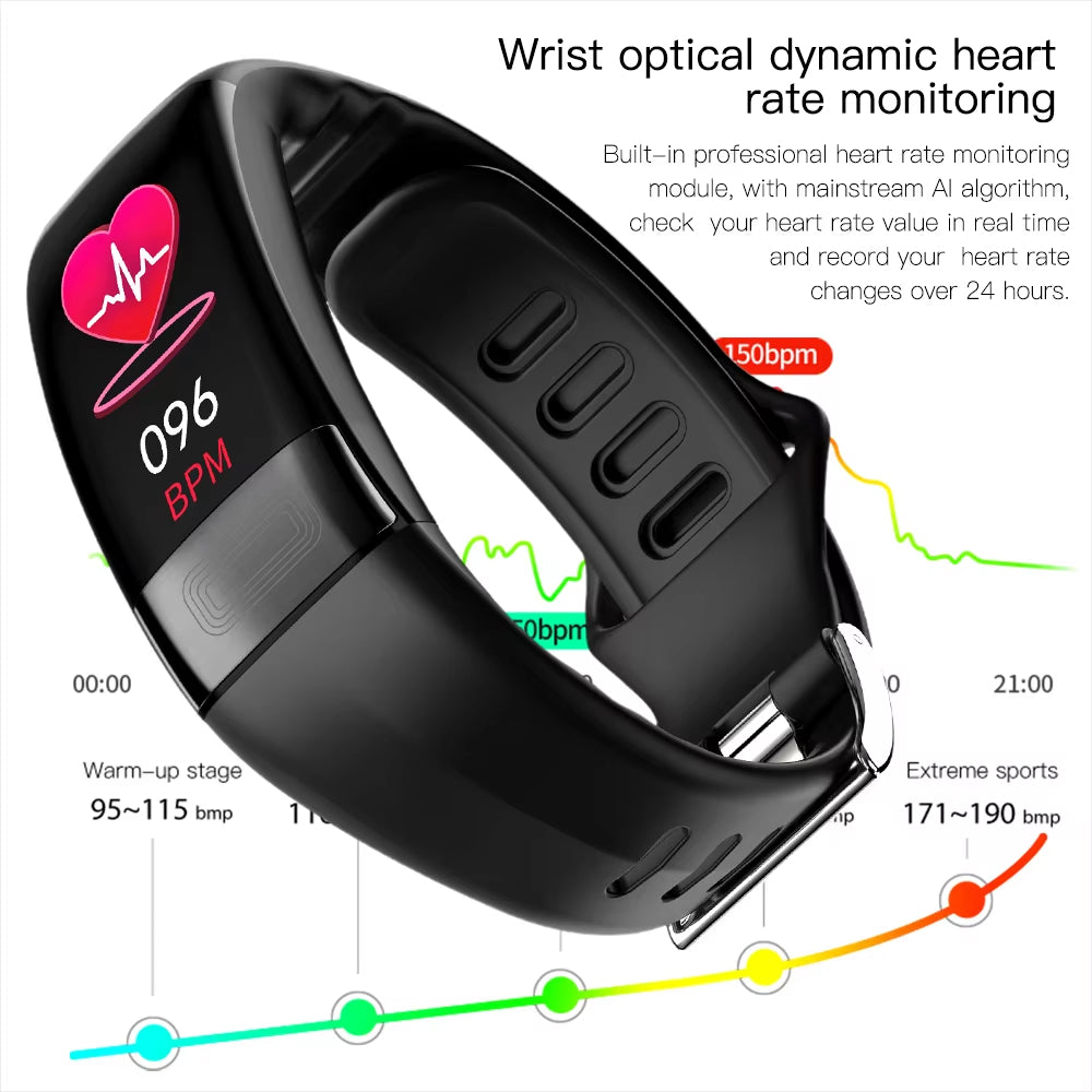 Heart Rate Monitor Watch with Hexagonal Design