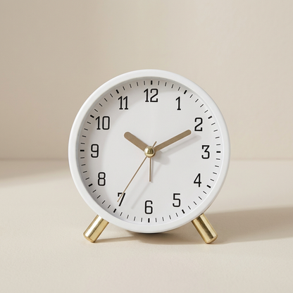Modern Silent Table Clock with Elegant Minimalist Style