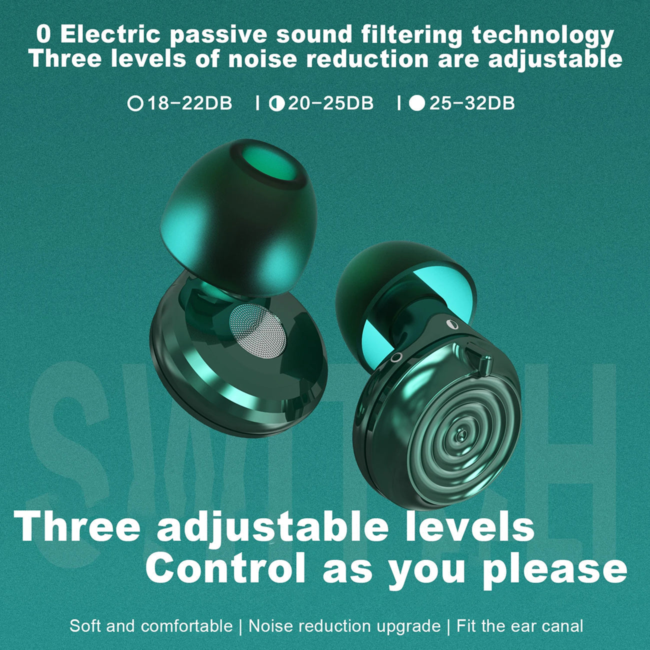 Adjustable Earplugs for Noise Reduction - UK Version