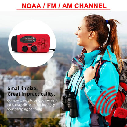 EcoSmart Emergency Weather Radio with Hand Crank and Solar Power