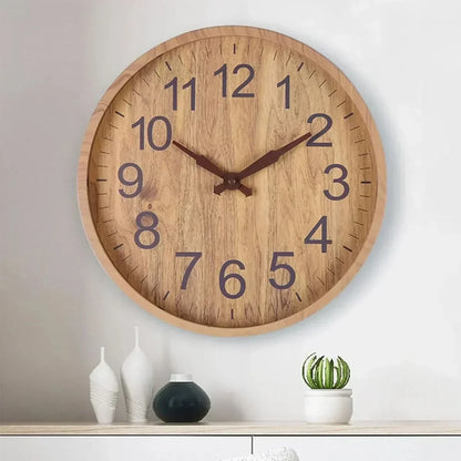 Tranquil Timber Wall Clock – Embrace Timeless Serenity