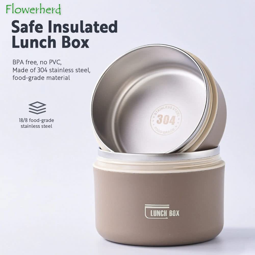 Thermal Lunch Box Containers Crafted from Stainless Steel