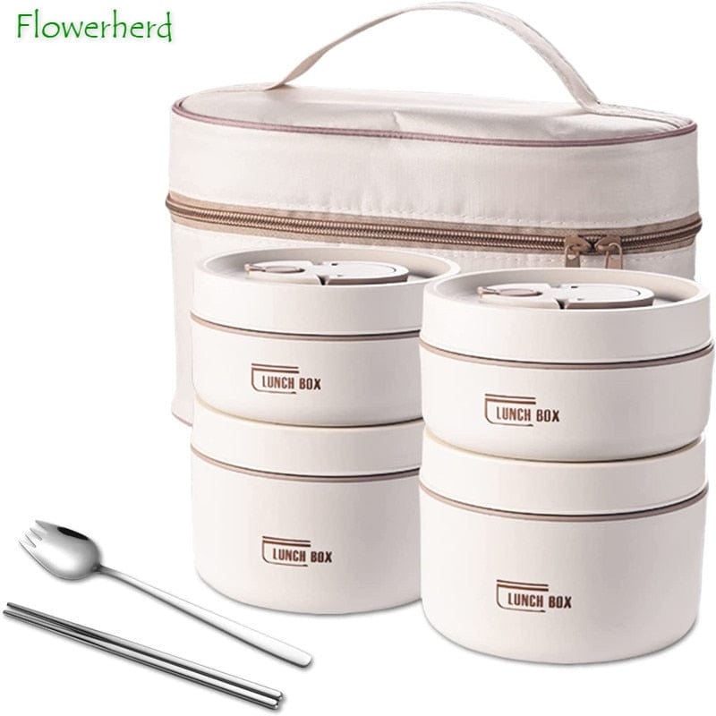 Thermal Lunch Box Containers Crafted from Stainless Steel