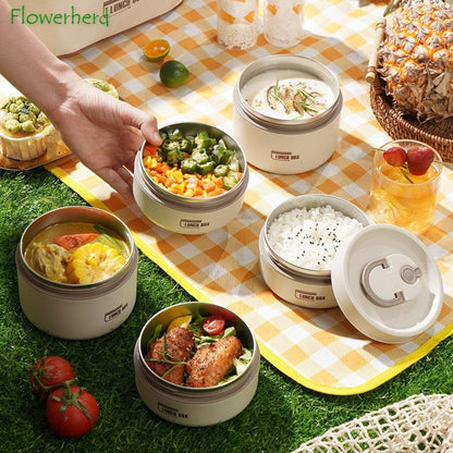 Thermal Lunch Box Containers Crafted from Stainless Steel