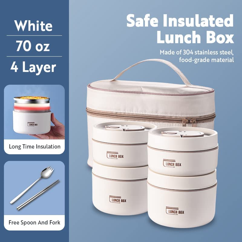 Thermal Lunch Box Containers Crafted from Stainless Steel