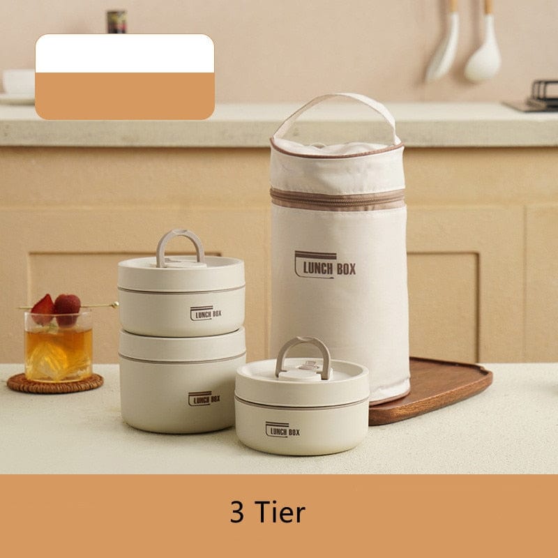 Thermal Lunch Box Containers Crafted from Stainless Steel