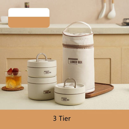 Thermal Lunch Box Containers Crafted from Stainless Steel