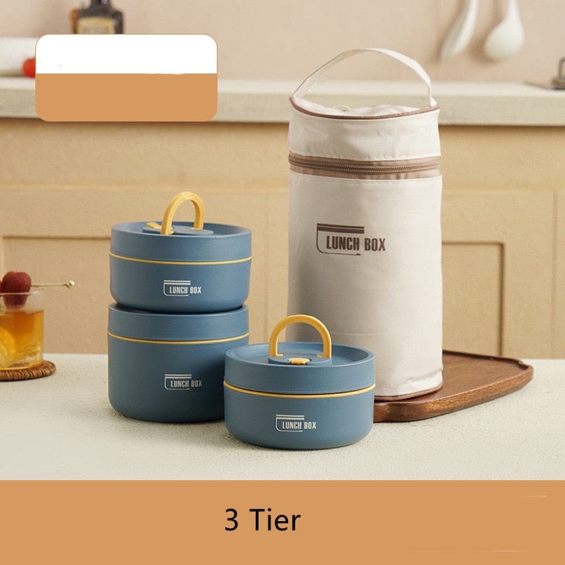Thermal Lunch Box Containers Crafted from Stainless Steel