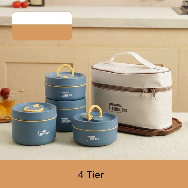 Thermal Lunch Box Containers Crafted from Stainless Steel