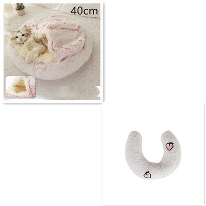 Cavernous Cozy Cat Bed with Plush Enclosure and Supportive Rim