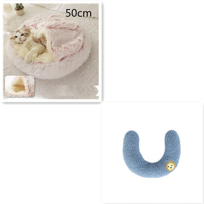Cavernous Cozy Cat Bed with Plush Enclosure and Supportive Rim