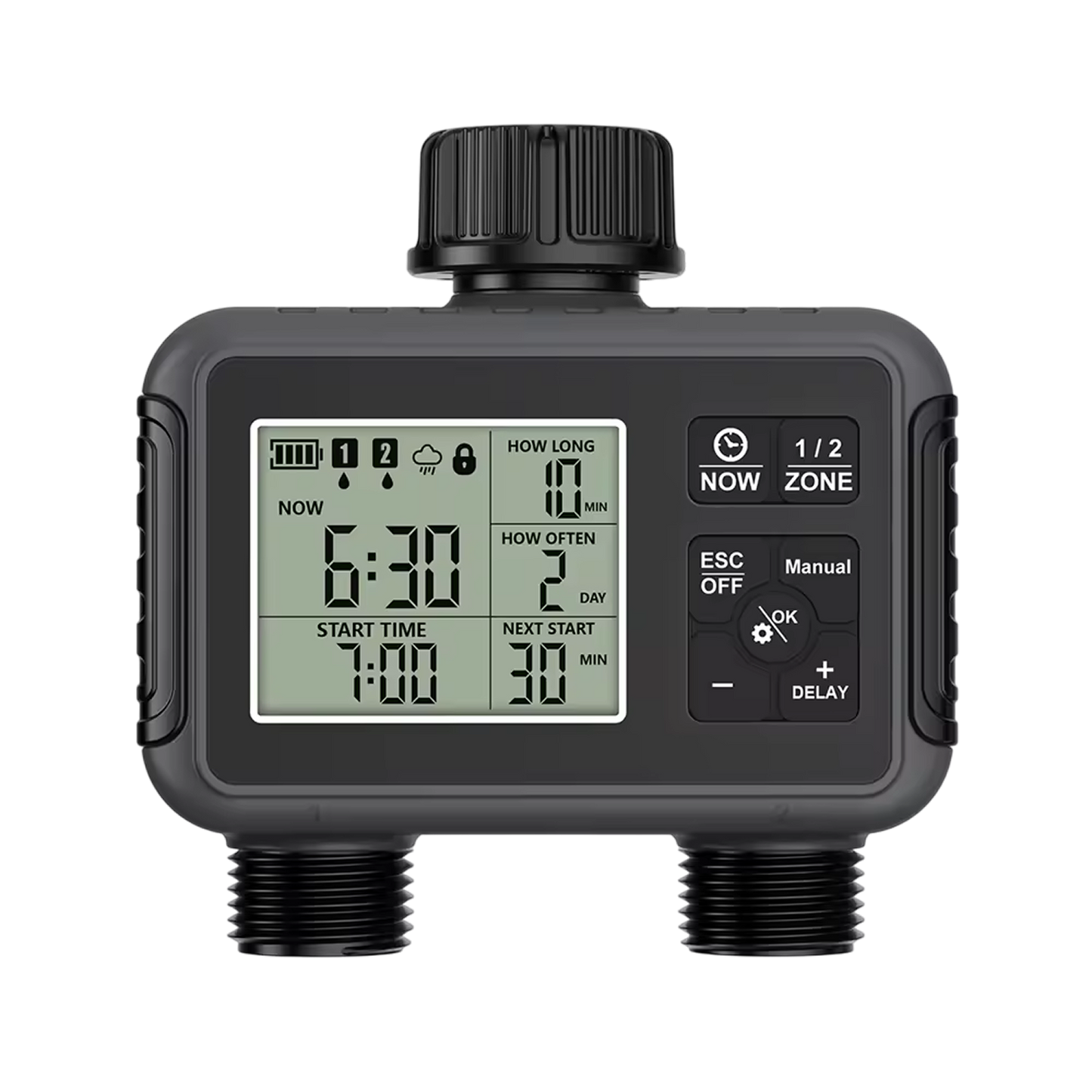 Smart Water Timer for UK Gardens with Dual-Zone Control