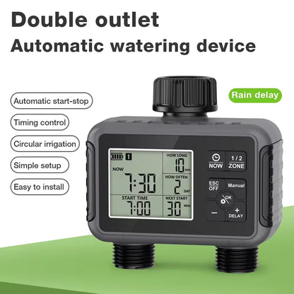 Smart Water Timer for UK Gardens with Dual-Zone Control