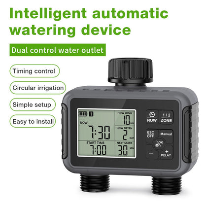 Smart Water Timer for UK Gardens with Dual-Zone Control