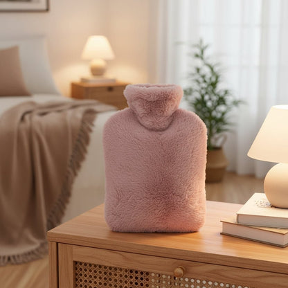 Soft Touch Warmth Bottle with Plush Cover for Cramps Relief