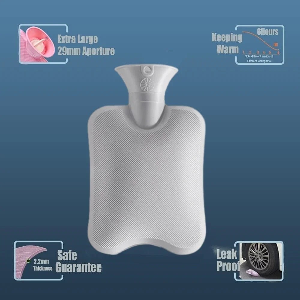 Soft Touch Warmth Bottle with Plush Cover for Cramps Relief