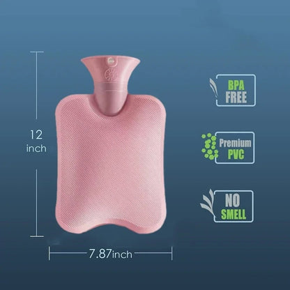 Soft Touch Warmth Bottle with Plush Cover for Cramps Relief