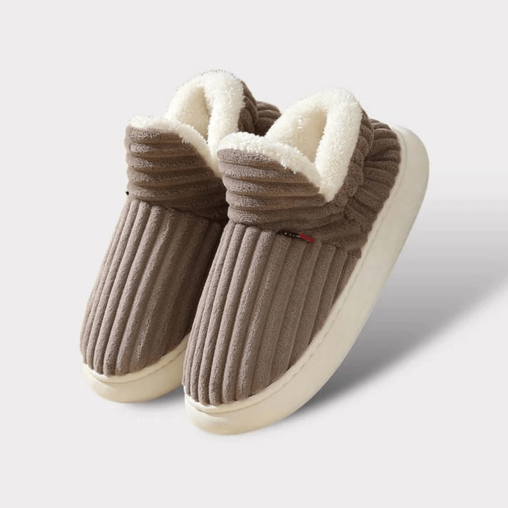 Plush Home Comfort Slipper Boots with Sherpa Lining