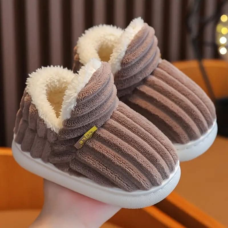 Plush Home Comfort Slipper Boots with Sherpa Lining