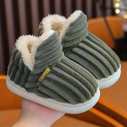 Plush Home Comfort Slipper Boots with Sherpa Lining