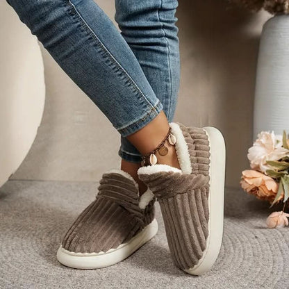 Plush Home Comfort Slipper Boots with Sherpa Lining