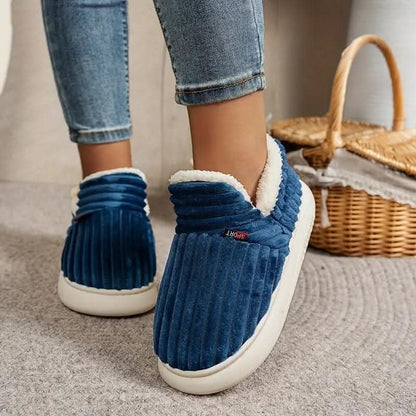 Plush Home Comfort Slipper Boots with Sherpa Lining