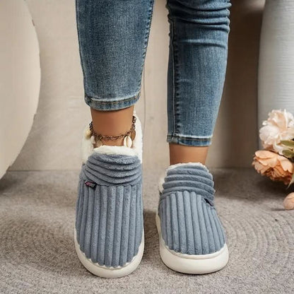 Plush Home Comfort Slipper Boots with Sherpa Lining