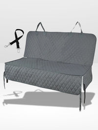 Gray Seat Cover + Seat Belt Leash