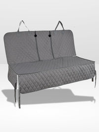 Gray Seat Cover with Zipper + Seat Belt Leash