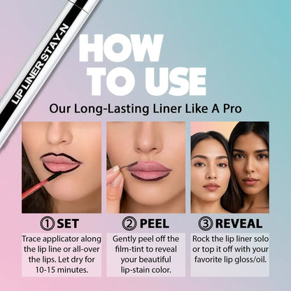Effortless Peel-Off Lip Liner for All-Day Color