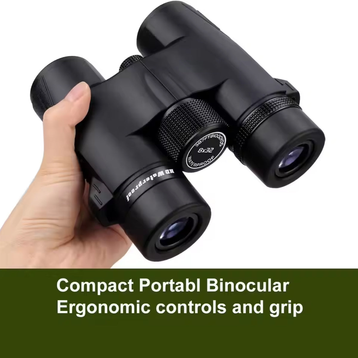 8x32 Waterproof Binoculars with BAK4 Prism - UK