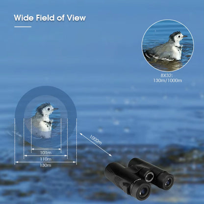 8x32 Waterproof Binoculars for Birdwatching and Wildlife in the UK