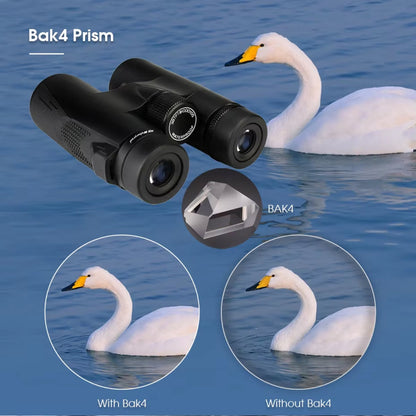 8x32 Waterproof Binoculars with BAK4 Prism - UK
