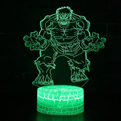 Hulk 3D Night Light Lamp