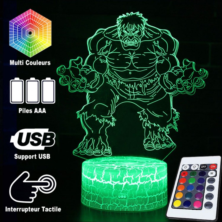 Hulk 3D Night Light Lamp