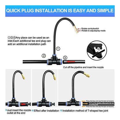 Garden Irrigation System for Efficient Water Use – 70% Savings on Root Hydration