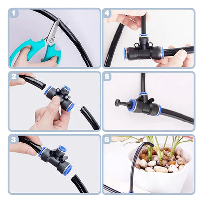 Garden Irrigation System for Efficient Water Use – 70% Savings on Root Hydration