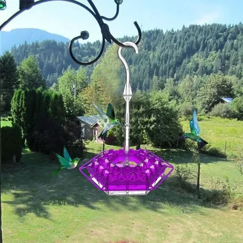 Vibrant Nectar Feeder for Hummingbirds with Easy Access Ports