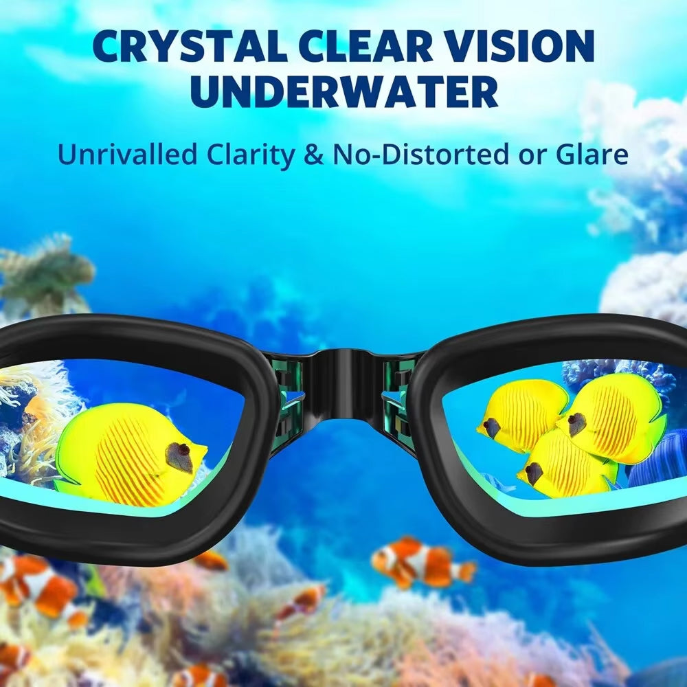 Anti-Fog Swimming Goggles with Leak-Proof Design