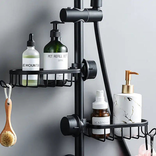 Elegant Shower Cabin with Secure Mounting and Spacious Storage