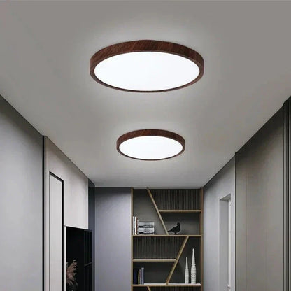 Dimmable Round Ceiling Light Fixture with 3 Modes – Slim Design