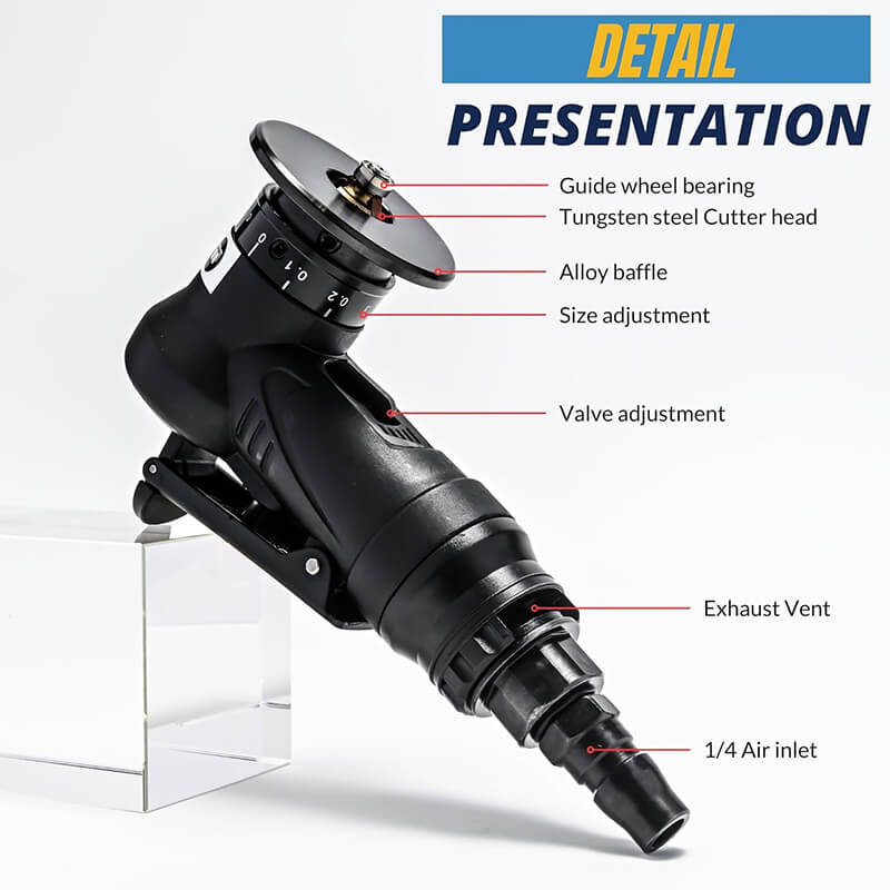 Compact Dual-Purpose Pneumatic Edge Finishing Tool