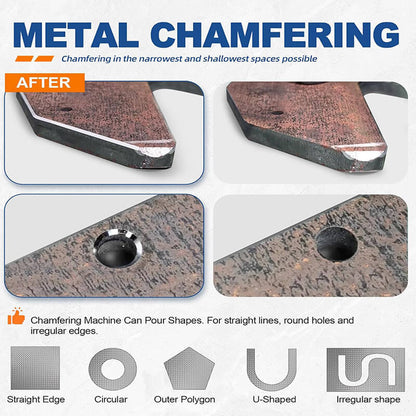 Compact Dual-Purpose Pneumatic Edge Finishing Tool